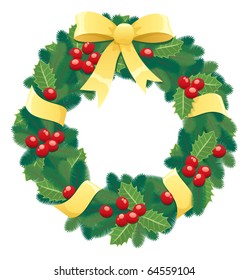 Christmas wreath. 
