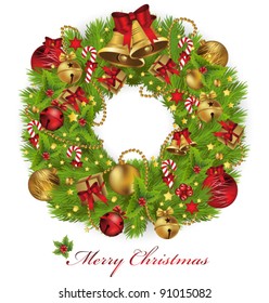 Christmas wreath with
