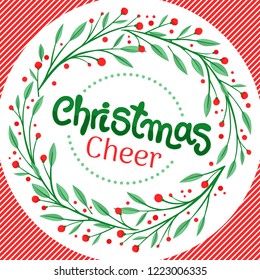 Christmas wreath background