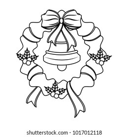 Christmas wreath with bell