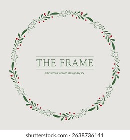Christmas Wreath Clipart Bundle eps