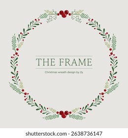 Christmas Wreath Clipart Bundle eps