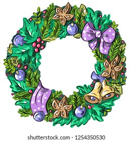 Christmas wreath, Christmas decoration, new year decoration