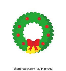 Christmas wreath with Christmas decorations