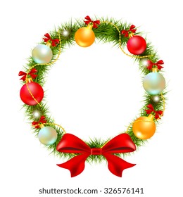 Christmas wreath design