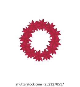 Vetor de coleção de elementos de design de grinalda de Natal isolado no branco