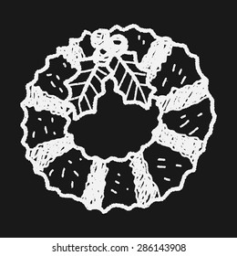 Christmas wreath doodle