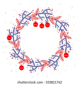 Christmas wreath doodle
