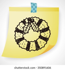 Christmas wreath doodle