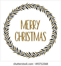 Christmas wreath doodle