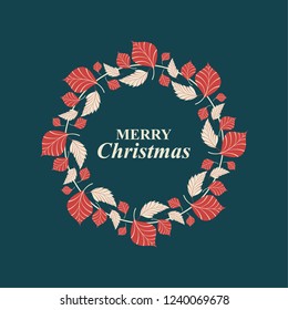 Christmas wreath. Floral wreath