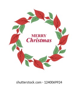 Christmas wreath. Floral wreath