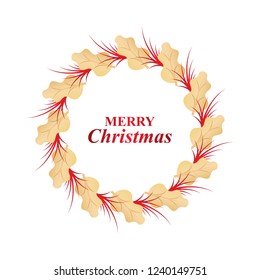 Christmas wreath. Floral wreath