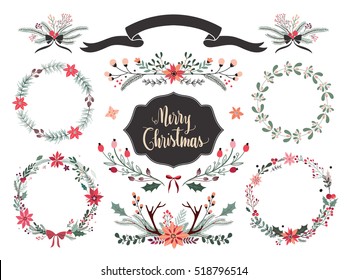 Christmas wreath and floral arrangements collection