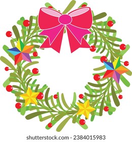 Christmas Wreath is generally hung in front of the entrance of the house. Or you can use it to decorate the Christmas tree.