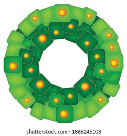 Christmas wreath for holiday decorations and decorations