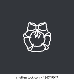 Christmas wreath Icon
