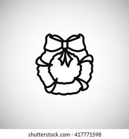 Christmas wreath Icon