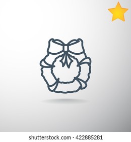 Christmas wreath Icon
