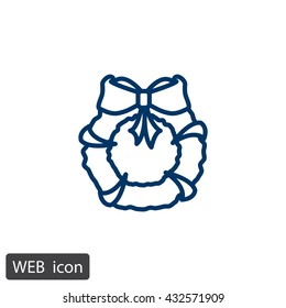 Christmas wreath Icon