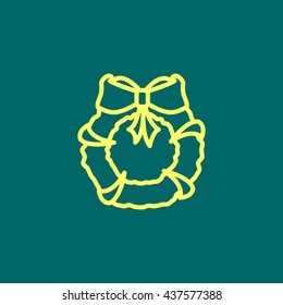 Christmas wreath Icon