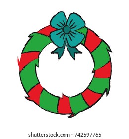 christmas wreath icon