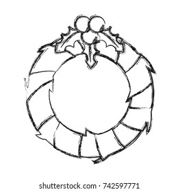 christmas wreath icon