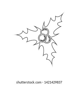 Christmas Wreath icon. Element of Winter for mobile concept and web apps icon. Outline, thin line icon for website design and development, app development