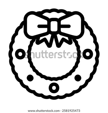 Christmas Wreath Icon Christmas X-Mas Winter