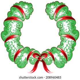 The Christmas wreath. Illustration in vector format