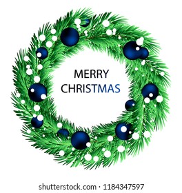 Christmas Wreath isolated