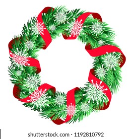 Christmas Wreath isolated