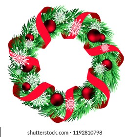 Christmas Wreath isolated