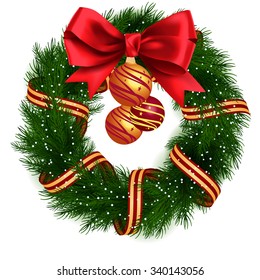 Christmas Wreath isolated