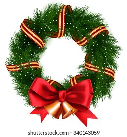 Christmas Wreath isolated