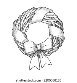 Christmas wreath. Merry Christmas and a Happy New Year. Christmas decoration.