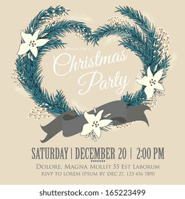 Christmas Wreath Print Design