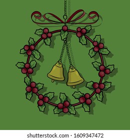 Christmas Wreath Toy made in vector