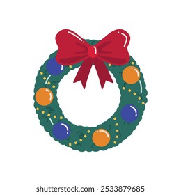 Navidades Vector de corona - 01
