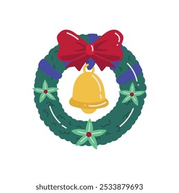 Navidades Vector de corona - 05