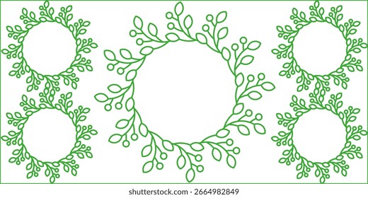 Coroa de Natal com elementos florais de inverno. Feliz coroa de flores de Natal com texto. Quadro de coroa de flores de decoração de Natal. Coroa de Natal de inverno