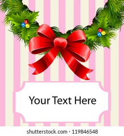 Christmas wreath for your message