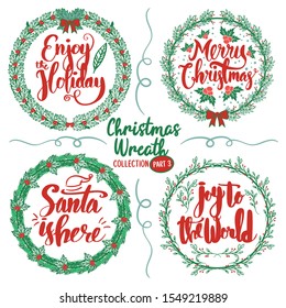 Christmas Wreaths & Phrases Part 1