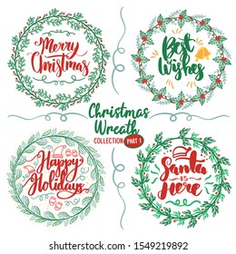 Christmas Wreaths & Phrases Part 2