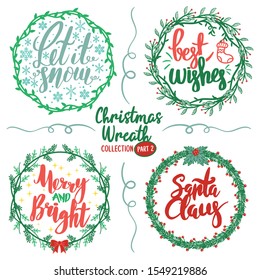 Christmas Wreaths & Phrases Part 3