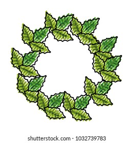 christmas  wreaths vector  illustration