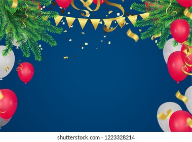 Christmas. Xmas holiday lettering design, typography as banner, greeting card, gift package etc.