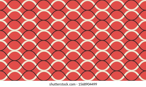 Christmas Xmas Seamless Textile Pattern. Holiday Wraping Design. Creative Luxry Graphic Art. Christmas Classic Retro Stripes Texture. Red Seamless Vintage Pattern.