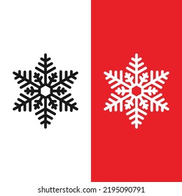 Christmas Xmas Snowflake Vector icon in Outline Style. a flake of snow, especially a feathery ice crystal. Vector illustration icon that can be used for apps, websites, or part of a logo