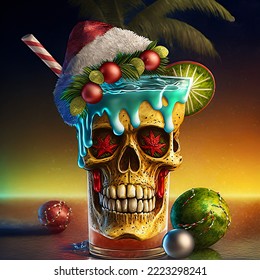 A christmas zombie cocktail hawaii